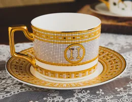 Top Bone China Creative Avrupa Kahvaltı Kupası Seramik Kupa İçme Kahve Seti