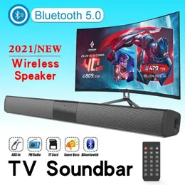 Alto-falantes BS28B Sound Bar TV portátil Bluetoothcompatível alto-falante sem fio coluna home theater sistema de som RCA AUX para TV PC Soundbar