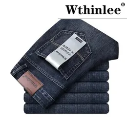 Jeans Men Classical Jean High Quality Straight Leg Male Casual Pants Plus Size 30-40 Cotton Denim Trousers Ropa Hombre 240115