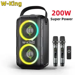 Głośniki Wchodzące 200W Power Bluetooth Portable kolumna Outdoor RGB 360 stereo surround Subeless Subwoofer FM Radio TWS Caixa de Som