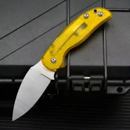 New C123PBK Folding Tactical Knife 9cr18mov steel blade PEI handles Camping Outdoor Self-defense Knvies EDC Pocket Tools