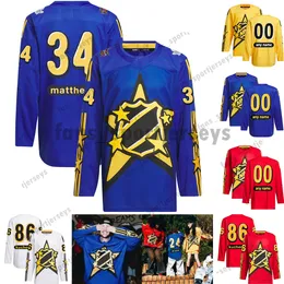 أوستون ماثيو نيو 2024 All Star Hockey Jersey Connor McDavid Quinn Hughes Eichel Pastrnak Kucherov Sebastian Aho Jack Hughes Sidney Crosby Connor Bedard Kaprizov