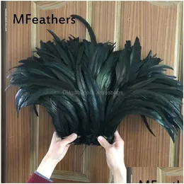 Other Hand Tools Wholesale 100Pcs Gold Yellow Dyed 30-35 Cm 12-14 Inches Rooster Feathers Or Chicken Feather For Diy Handmade Cloth Dh2Z1