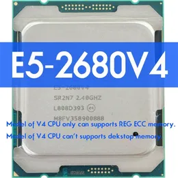 Процессор XEON E5 2680 V4, 14 ядер, 2,40 ГГц, 35 МБ, кэш L3, 120 Вт, SR2N7 LGA 2011-3, материнская плата HUANANZHI X99 D4 DDR4 240115