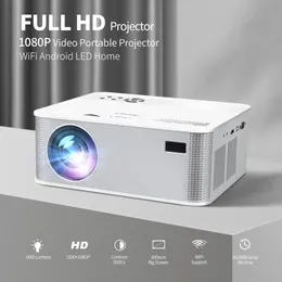 Yersida Projector S8 Full HD WiFi 1080p 5G Bluetooth Support 4K uppgraderade 4000 lumen utomhusfilm 3D Hemmabio Beamer 240115