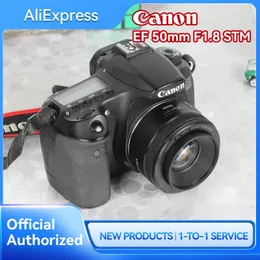 Canon EF 50 mm F1.8 STM Vollformat-DSLR-Kameraobjektiv, große Blende, Autofokus-Prime-Objektiv für 90D 5D4 6D2 Porträt-Tierobjektiv 240115