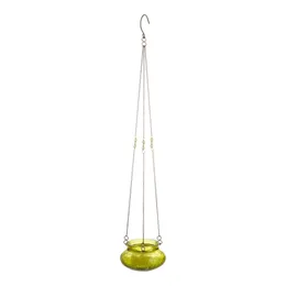 Mini suporte de vela Tealight pendurado em vidro craquelado