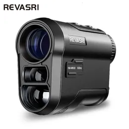 Revasri Golf Laser Range Finder 600m Batteryslope ricaricabile e vibrazione di blocco dell'asta di bandiera per la caccia al golfsurvey 240116