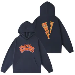 Vlone New Men 's Sweatshirts Classic Casual Hoodie 패션 트렌드 남성과 여성 O-Neck Hoodie Long-Sleeved Simple Cotton Pullover 2024 New