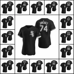 Chicago''White''Sox''Men Yasmani Grandal Jose Abreu Yoan Moncada Leury Garcia Tim Anderson Donna Youth bambini Custom Black Authentic Alternate Jersey