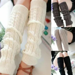 Women Socks Support Thermal Leggings Boot Cover Womens Winter Warm Long Crochet Knitted Sock Warmers Leg Knit Cable