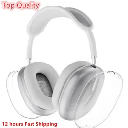 Para airpods max headband fone de ouvido pro acessórios transparente tpu sólido silicone à prova dwaterproof água caso cor protetora airpod max fone de ouvido capa