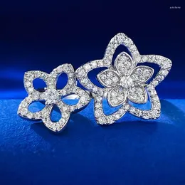 Cluster Rings S925 Silver Ring Petal Finger Index Daily Wholesale