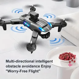 New K8 Quadcopter UAV Drone with 360° Obstacle Avoidance, Dual HD Electrically Adjustable Cameras, Optical Flow Positioning, Gravity Sensor, and LED Color Lights
