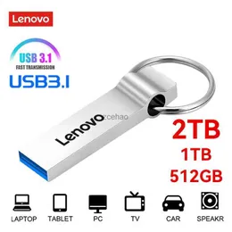 USB-Flash-Laufwerke Lenovo U Disk 2 TB USB 3.0 Hochgeschwindigkeits-Pendrive 1 TB Typ-C-Schnittstelle Mobiltelefon Computer Gegenseitige Übertragung Tragbarer USB-Speicher
