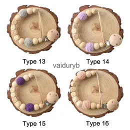 Pochodniki pacyfieru klipy# dziecko drewniane łańcuchy smoczki drewniane spersonalizowane nazwa ręcznie robione ząbkowania ząbkowania manekin klip szydełkowy ldren produktvaiduryb