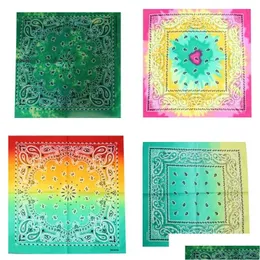 Bandanas Tie Dyed Neck Gaiter Amoeba Gradients Sun Flower Bandanna Man Magic Schals Outdoor Radfahren Gesichtstuch Hip Hop Bandanas 2 5Yb Dhv0Q