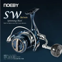 Noeby Spinning Fishing Reel 2500 3000 4000 5000 8000 10000 Max Drag 25kgアルミニウム塩水淡水回転釣り釣り240116