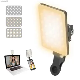Selfie Lights LEDS Fotoğraf aydınlatma kiti Stüdyo Işıkları için Selfie Clip Dolgu Işık LED Video Dolgu Işık Bilgisayar Videosu Conferencel240116