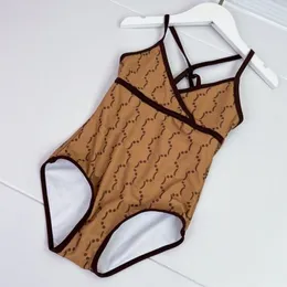 Projektanci Dzieci Szybkie Dzieci G Designer Bikinis Baby Luksusowe kostium kąpielowe Bodysiany plażowe letnie modne kostium kąpielowy dla dzieci kalekids cxd2401131-6