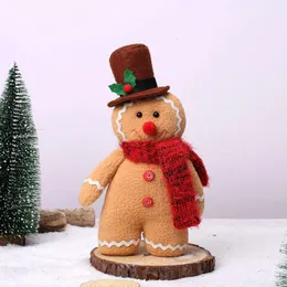 Nuovi striscioni Stelle filanti Coriandoli 1pz Natale Gingerbread Man Doll Ornamenti Regalo per bambini 2024 Decorazioni natalizie per la casa Albero di Natale Ciondolo Capodanno Navidad