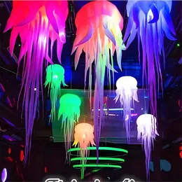 Colorful Inflatable jellyfish light giant Color Changing for events custom party night club decoration 240116