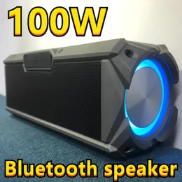 Głośniki Caixa de Som 100W Wysoka moca Głośnik domowy TWS 3D stereo subwoofer dźwięk pudełko na zewnątrz bezprzewodowy przenośny głośnik Bluetooth