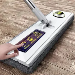 Jiuan Magic Floor Mop Squeeze Cleaning 360 درجة دوارة الفرشاة لغسل المنزل الأدوات المنزلية 240116