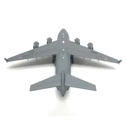 Литой под давлением самолет из сплава 1 200 Aviation C-17 Модель транспортного самолета Литая модель самолета Детская игрушка с подставкой Световой режим 240115