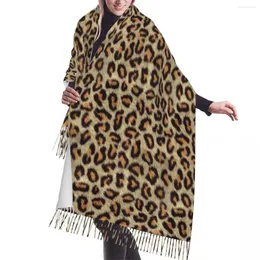 Schals Leopard Frauen Sacrf Marke Kaschmir Winter Schal Tier Designer Frühling Decke Damen Drop