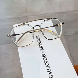 2024 Luksusowe projektant okulary przeciwsłoneczne dla mężczyzn Kobiety Chromy okulary Ramki Krótkowzroczność Wyposażona soczewki Mężczyzna duże oko żeńskie serce okulary okulary nspv