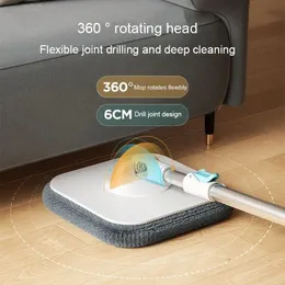 Floor To Spin Easy Home Utensils House Brooms Squeeze Cleaning 360° Drain Tools Household Mops 240116