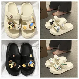 Big Eyed Sandals Softy Womens Summer New Style Eva tjock botten Anti Slip Home Möbler Odlösa fötter utomhus inomhus Två utdragen toffel på skor 35-40 EUR