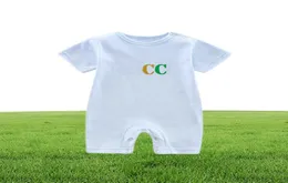 Baby Rompers Boys Girls Designer Letter Print Pure Cotton Shortsleeved and Long Sleeve Jumpsuit nyfödd Romper G3653730245