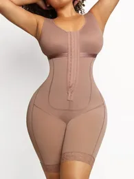 Postpartum Kable BBL Postoperatif Bodysuit Sıkıştırılmış Çelik Shapewear Fajas Skims Korse Zayıflama Vücut Şeytan 240116