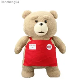 Plush Dolls 46cm TED Plush Movie Teddy Bear TED 2 Plush Doll Toys In Apron styles Soft Stuffed Animals Plush Toys Animal for Kids Gift