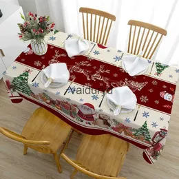 Tkanin stołowy motyw świąteczny odporny na olej wodoodporne wodoodporne obrus domowy przyjęcie obrusowe prostokątny stół do jadalni stół covervaiduryd