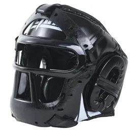 キッズアダルトMMAムエタイボクシングヘルメットwmaskテコンドー格闘技スパーリングヘッドギアトレーニング機器ヘッドプロテクター240115