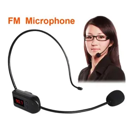 Rádio fm microfone sem fio fone de ouvido megafone rádio microfone para alto-falante ensino reunião rádio microfone para guia turístico vendedor junke mic