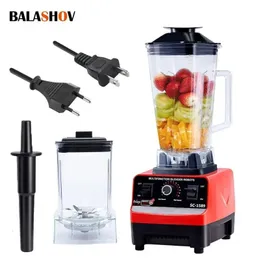 2000W Heavy Duty Commercial Blender 6 Blades Mixer Juicer Food Processor Ice Smoothies High Power Juice maker Crusher 240116