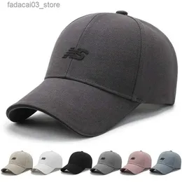 Top Caps 2023 Yeni Koşu Şapkaları Kapaklar Güneş Yaz Kamyoner Baba Denge Balo Beyaz Beyzbol Moda Snapback Brim Erkek Kadın Hip Hop Snap Visor Q240116