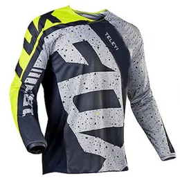 MTB Downhill Jersey Motocross Shirt Polera MTB Jersey Mountain Bike Sport Ware Long Longe Enduro DH Motorcycles Fox Teleyi