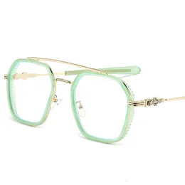 2024 Luxury Designer CH Sunglasses for Women Chromes Glasses Frames Mens New Fashion TR90フラット眼鏡ハート眼鏡フレームレディースユニセックスアイウェアv7fn