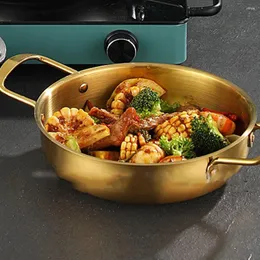 Bowls Stainless Steel Korean Ramen Noodles Cooking Pots Non-stick Seafood Rice Soup Pans Kitchen Pot Cookware With Gas Cooker
