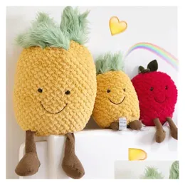 Volto sorridente Bambola carina Stberry Piccolo ananas P Giocattolo Frutta Compleanno Ragazza Cuore Regalo Consegna a domicilio Dhgaw