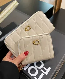 Женский кошелек на молнии с отделением для карт внутри, роскошная брендовая универсальная модная сумка для женщин