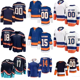 Donna Gioventù Uomo Hockey 14 Bo Horvat Jersey 18 Pierre Engvall 15 Cal Clutterbuck 10 Simon Holmstrom 17 Matt Martin 40 Semyon Varlamov 26 Oliver Wahlstrom Stitched