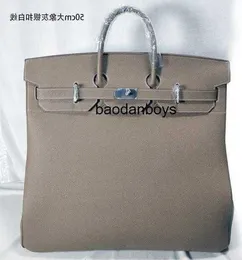 Bolsas de ombro de couro Capacidade Larges Bolsas de viagem Totes Bag Designer Francês 50cm Hac Dress Bags Domineering Men's Fashion Bags 11 98YKL
