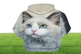 Men039s Hoodies Sweatshirts Söt kattpojkflicka utomhus 3D -tryck hoodie tröja husdjur tryck modesports pullover hösten och9238113