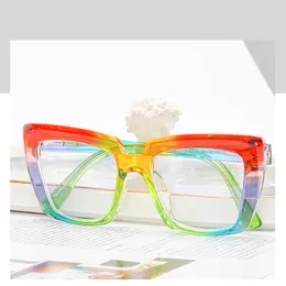 Sunglasses Frames Glasses Frame Prescription Eyewear Colorful Fashion Full Rim TR-90 Plastic Optical Eyeglasses With Recipe Stylish